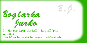 boglarka jurko business card
