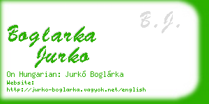 boglarka jurko business card